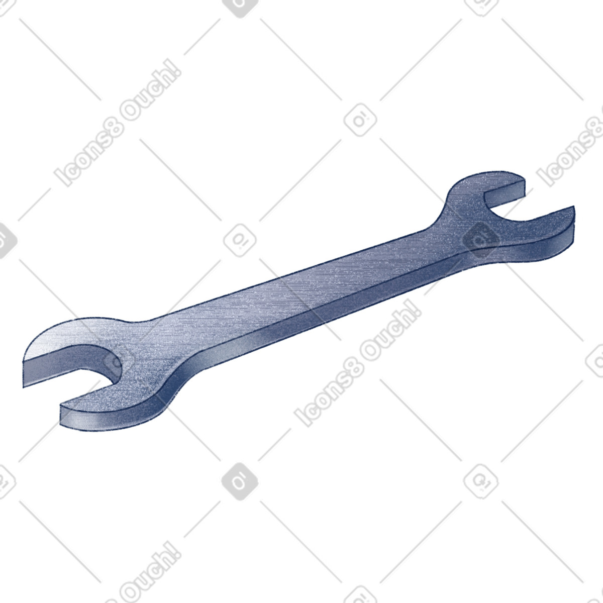 Haze 스타일의 Wrench 일러스트레이션 PNG, SVG 다운로드