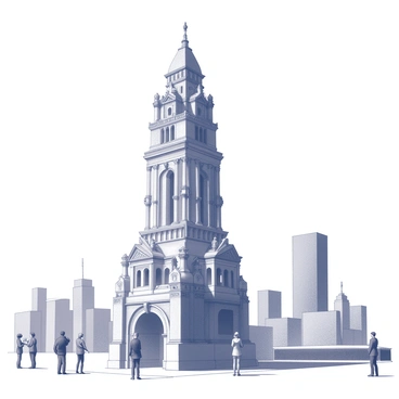The transformation of a famous landmark from past to present