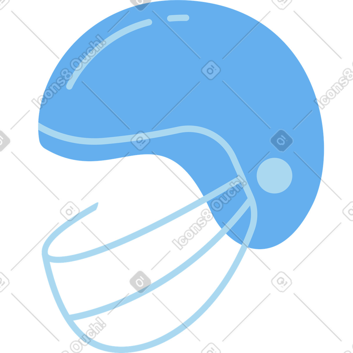 Casco da rugby illustrazione in stile Sammy scarica in PNG, SVG