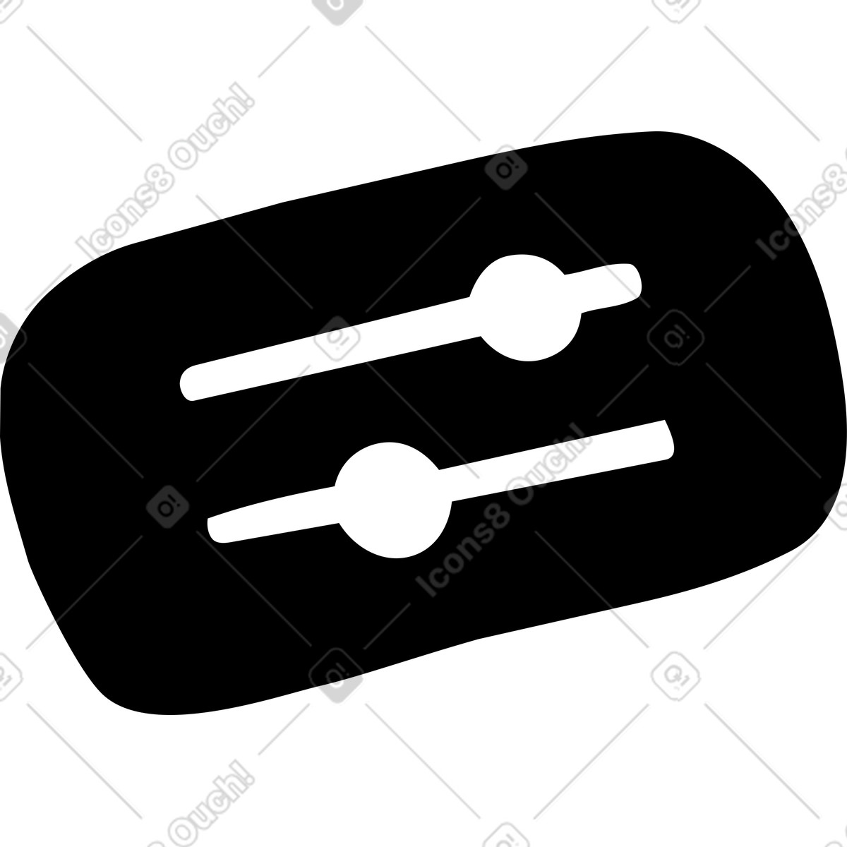Illustration Sliders interface controls for adjusting settings on dark background dans le style Line à télécharger aux formats PNG, SVG