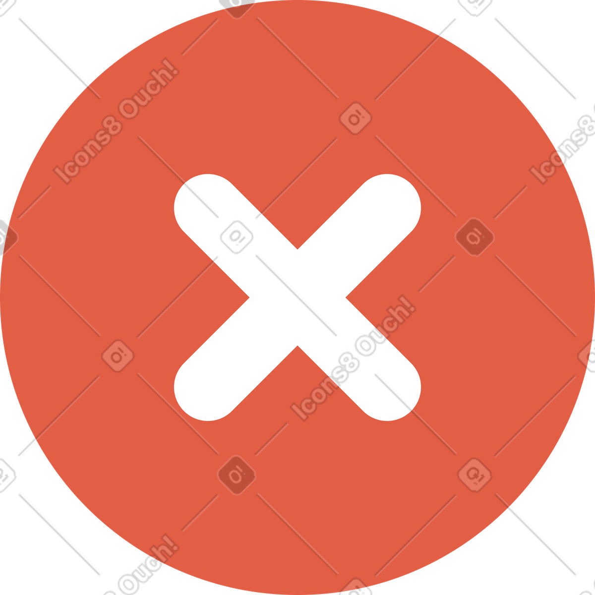 下载 Flat 风格的 Cross icon 插画，支持 PNG、SVG 格式