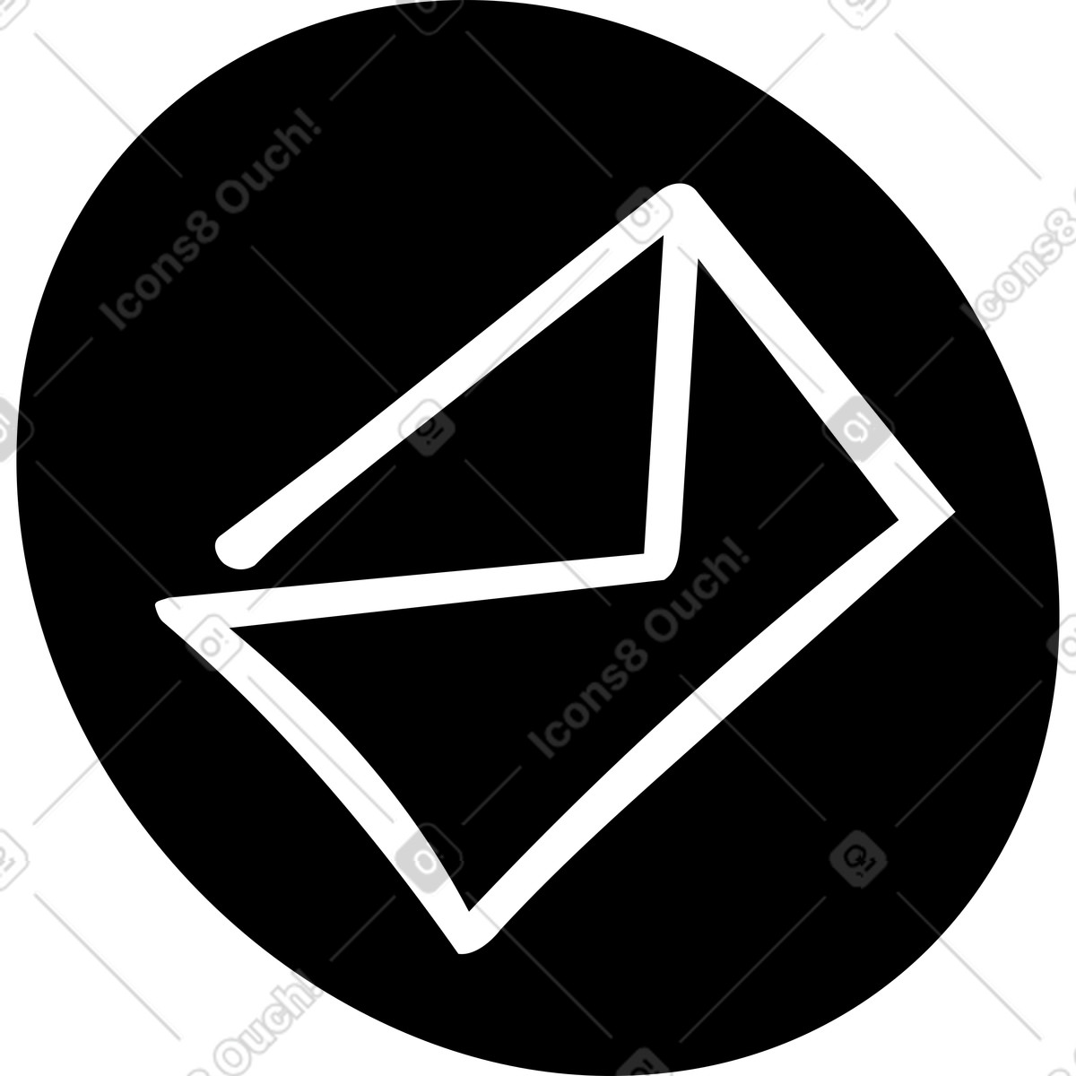 Ilustração de Ícone enviar e-mail em no estilo Line para baixar em PNG, SVG