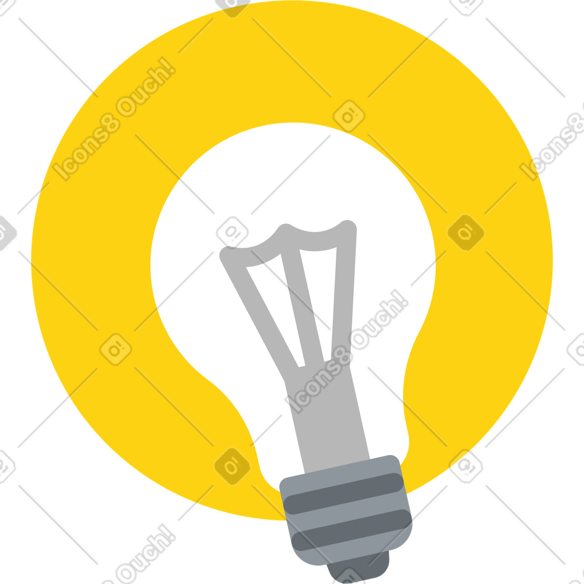 Die glühbirne-Illustration im Active-Stil als Download in PNG, SVG
