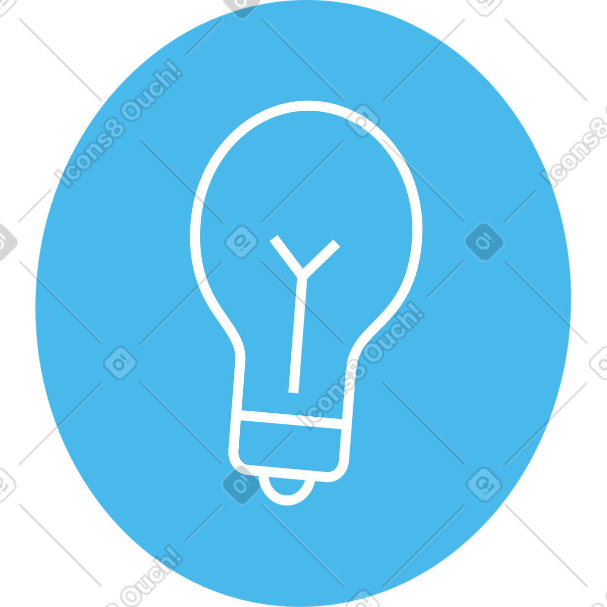 Glühbirnen-symbol-Illustration im Quantum-Stil als Download in PNG, SVG
