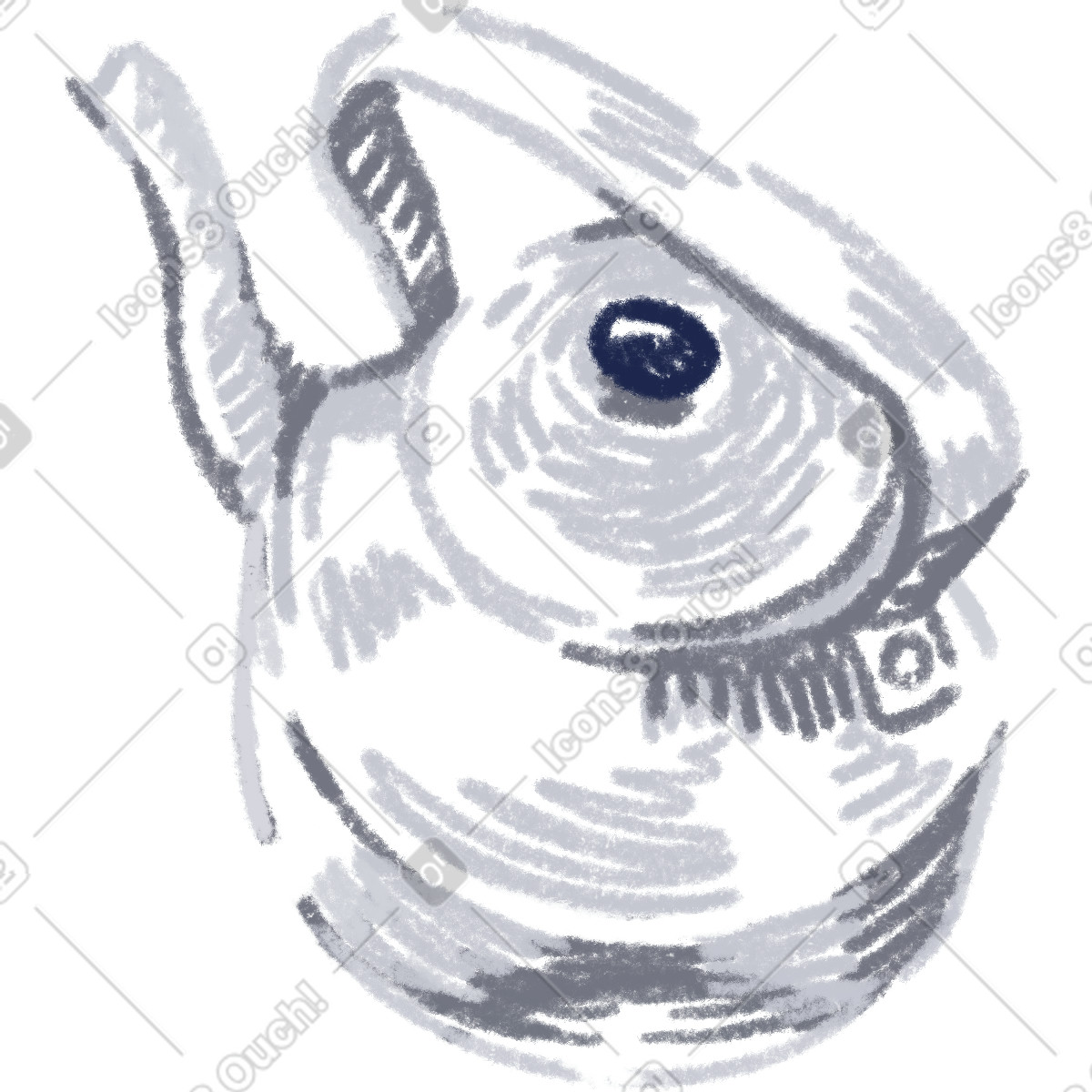 Ilustración Metal kettle en estilo Sketchbook a descargar en PNG y SVG