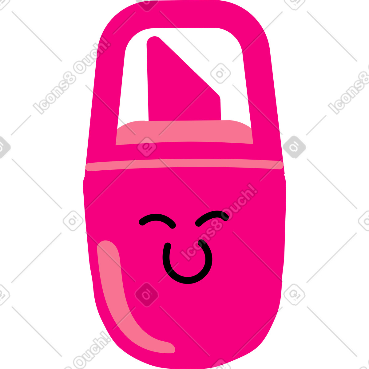 Head marker illustration in Giggle style download in PNG, SVG