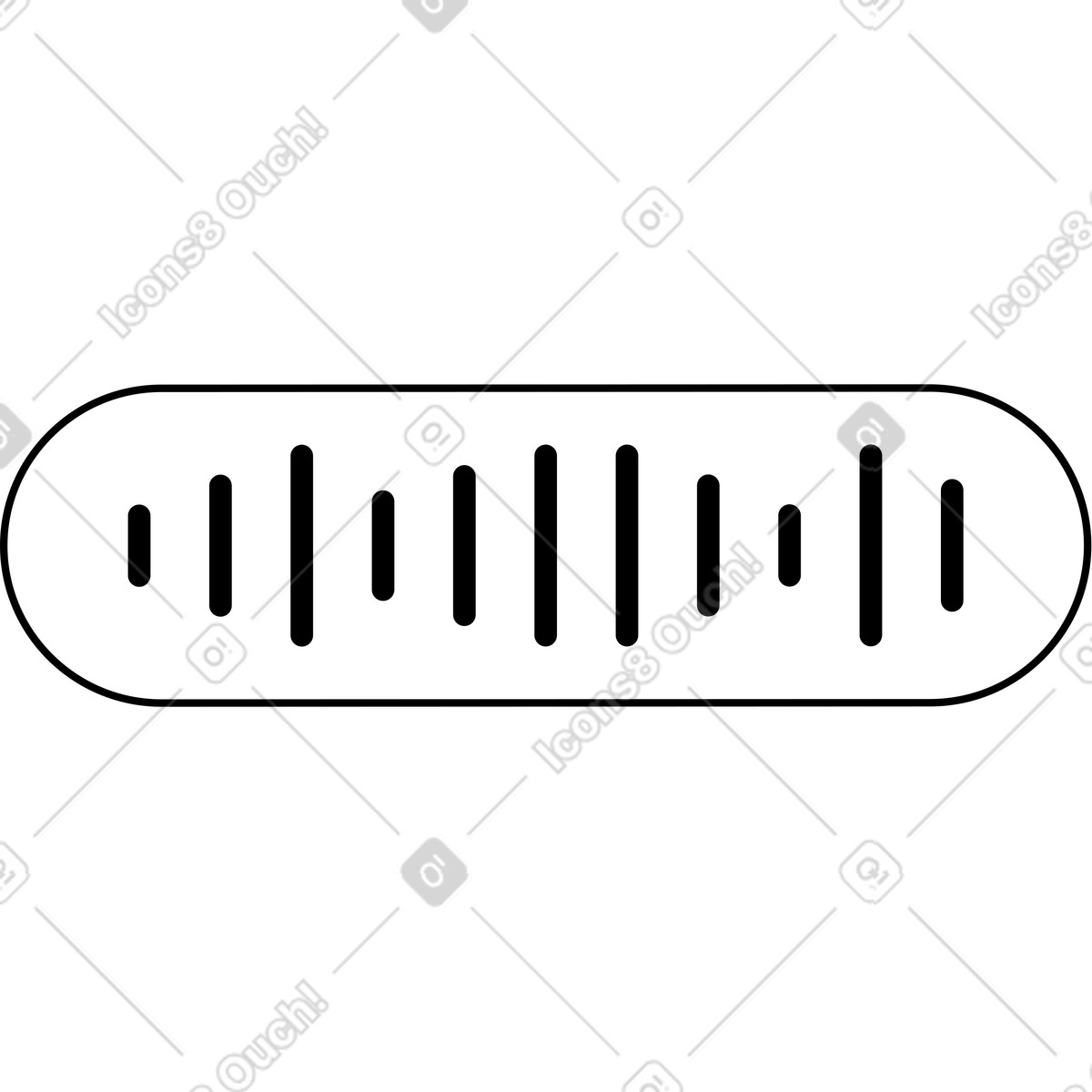 Soundbar-symbol-Illustration im Azure-Stil als Download in PNG, SVG