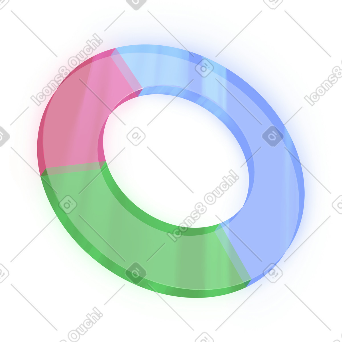 Glass circle diagram illustrazione in stile Props scarica in PNG, SVG