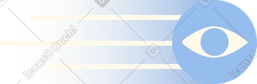 Data flow with eye icon PNG, SVG