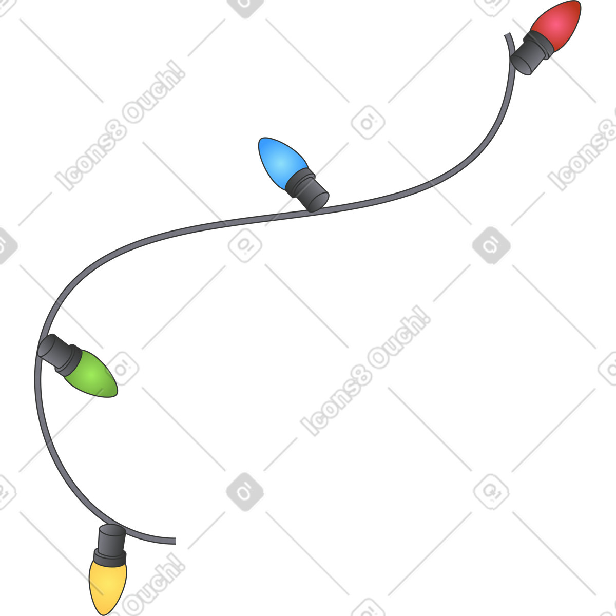 Lichter-Illustration im Kit-Stil als Download in PNG, SVG