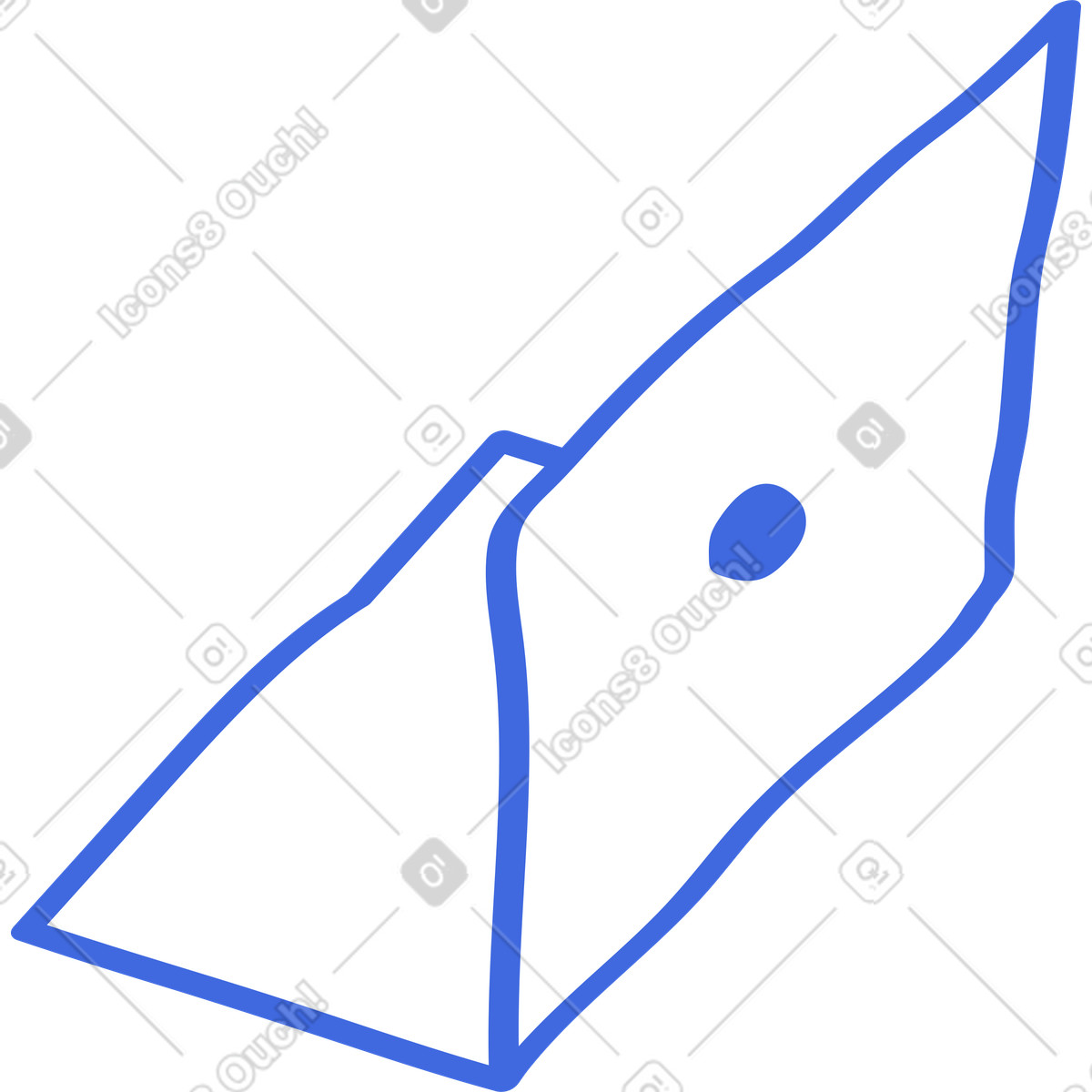Ilustración Pen nib outline minimal symbol with curved blue stroke en estilo Ballpoint a descargar en PNG y SVG
