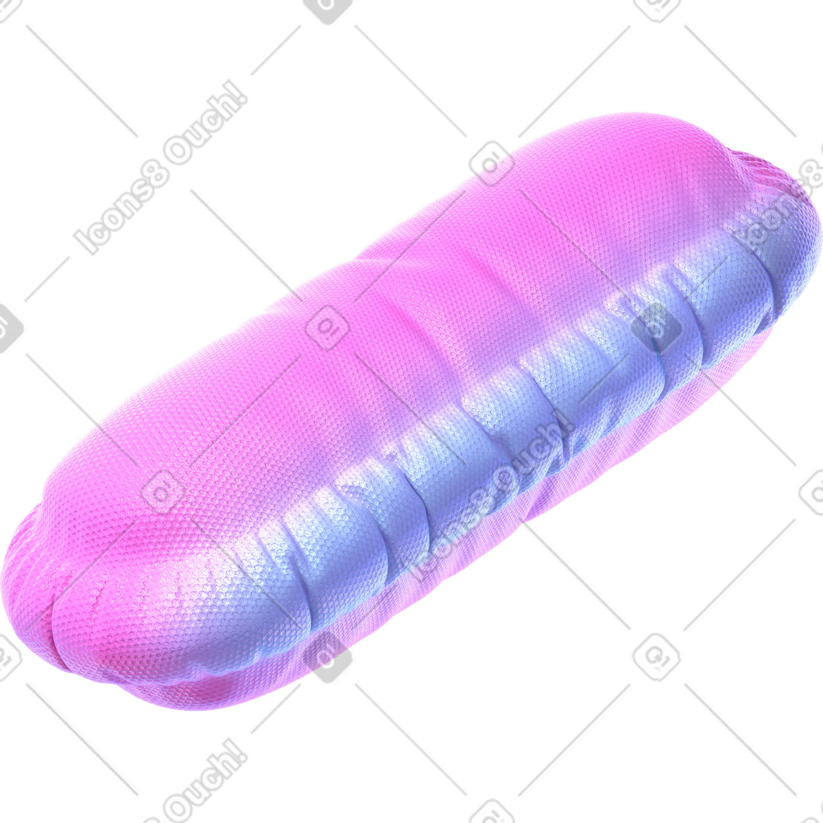 Inflated capsule illustrazione animata in stile 3D Glassy scaricabile in GIF, Lottie (JSON), AE