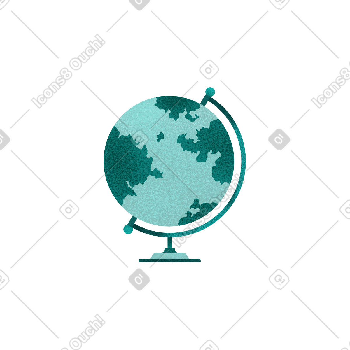 Ilustração de Green globe em no estilo Willowy para baixar em PNG, SVG