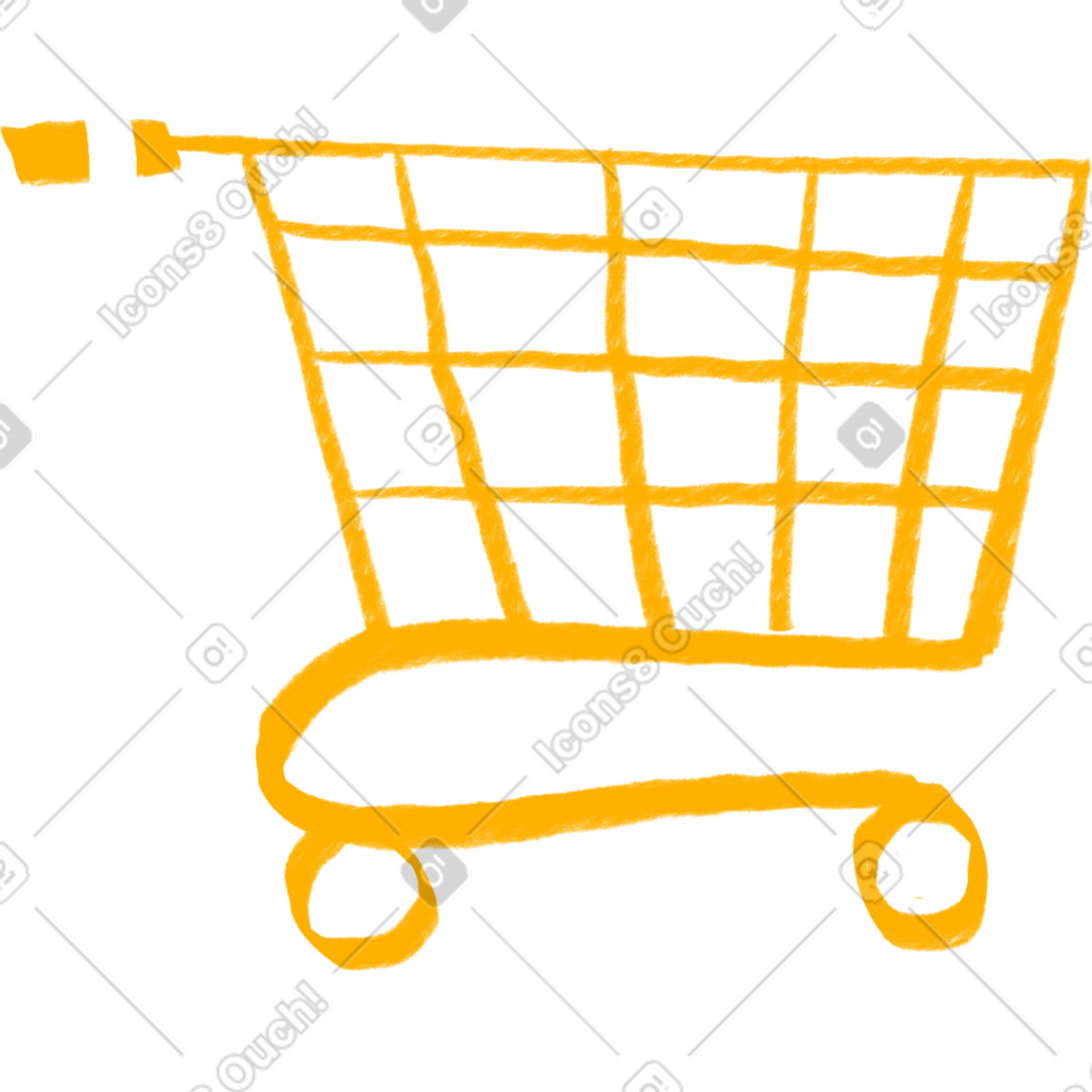 Illustration Panier jaune dans le style Company à télécharger aux formats PNG, SVG