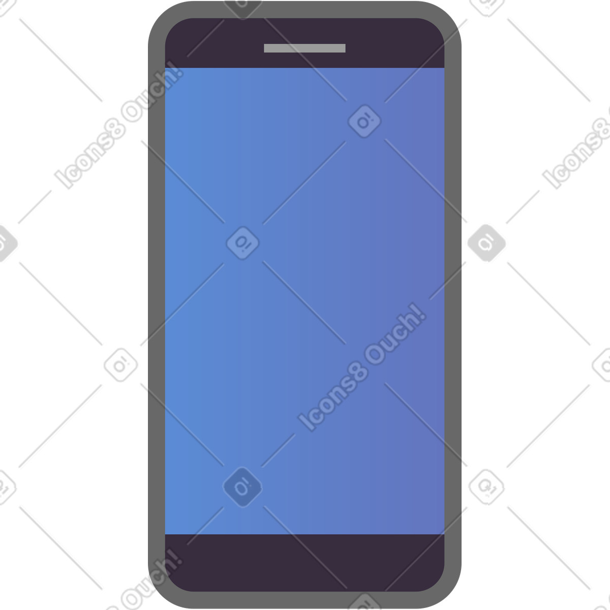 Illustration Mobile phone dans le style Pale à télécharger aux formats PNG, SVG