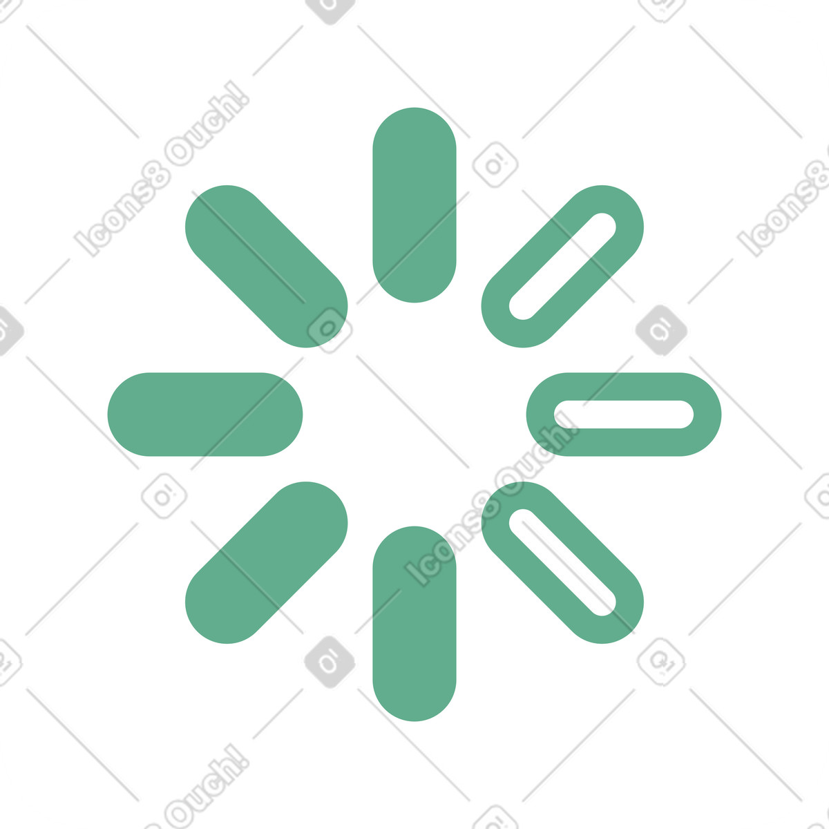 Loading icon illustration in Network style download in PNG, SVG