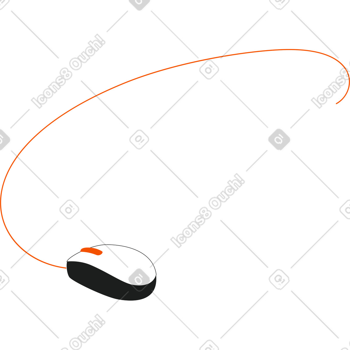 Mouse del computer illustrazione in stile Strict scarica in PNG, SVG