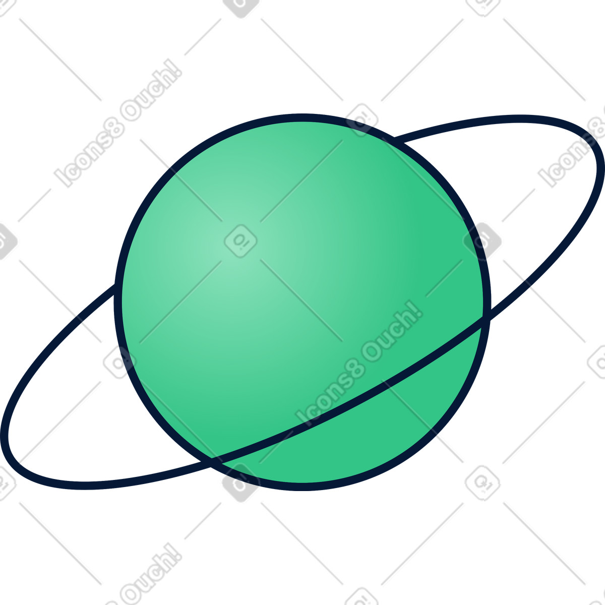 Illustration Planète dans le style Neat à télécharger aux formats PNG, SVG