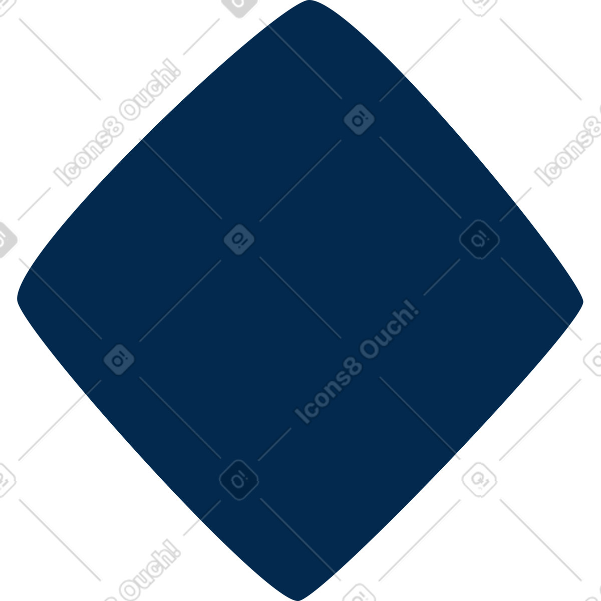 Rhombus-Illustration im Flame-Stil als Download in PNG, SVG