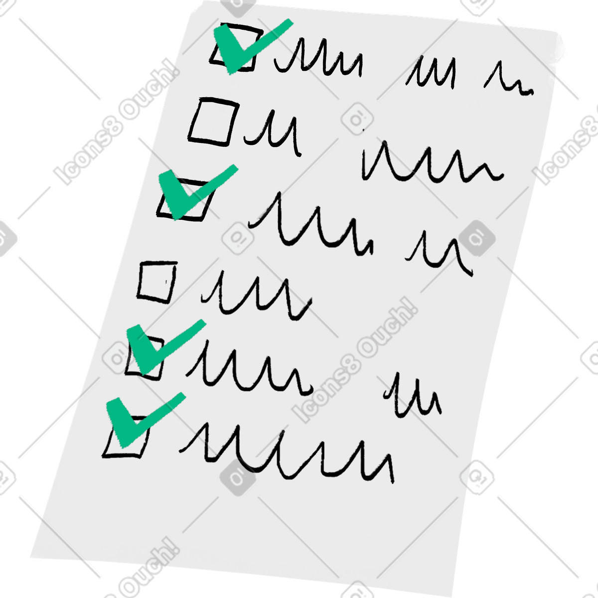 Lista di cose da fare illustrazione in stile Fabulous scarica in PNG, SVG