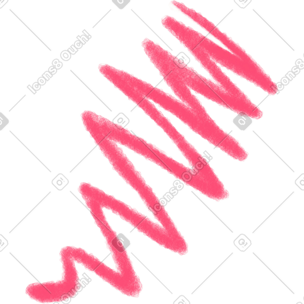 Ilustração de Red wavy line em no estilo Doodle para baixar em PNG, SVG