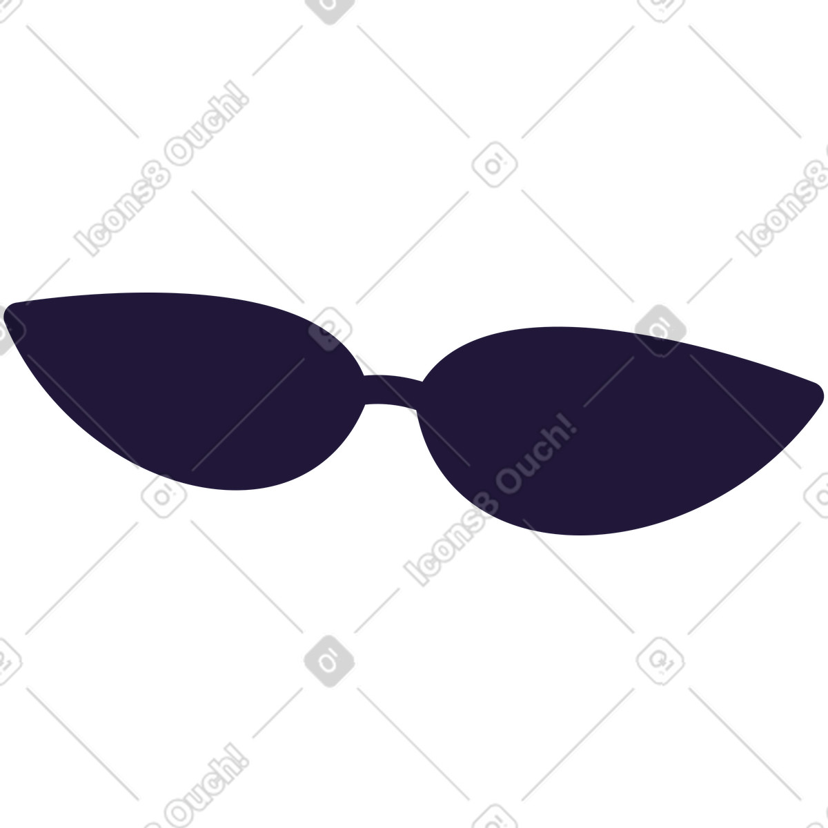 Sunglasses illustration in Conifer style download in PNG, SVG