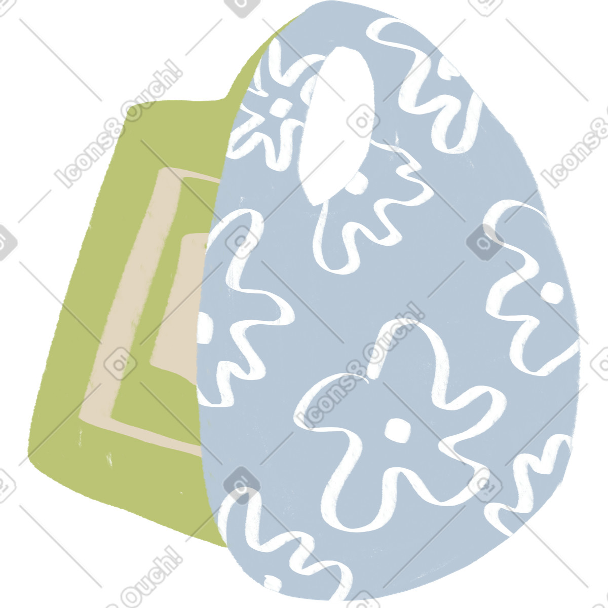 Ilustração de Dois sacos papel com padrões em no estilo Lumiere para baixar em PNG, SVG