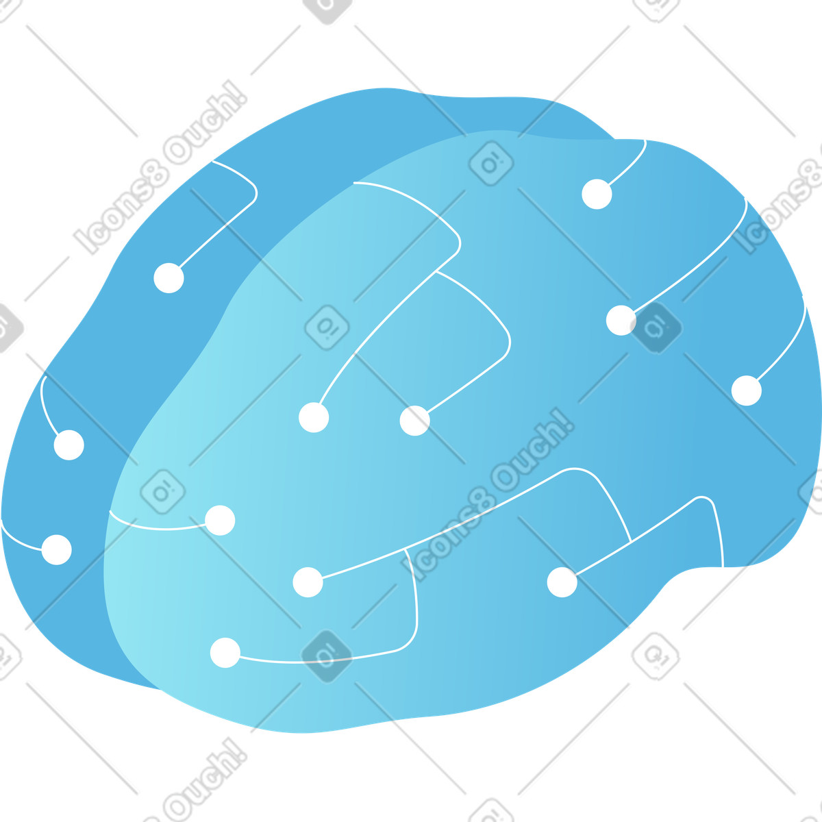 下载 Florid 风格的 脑 插画，支持 PNG、SVG 格式