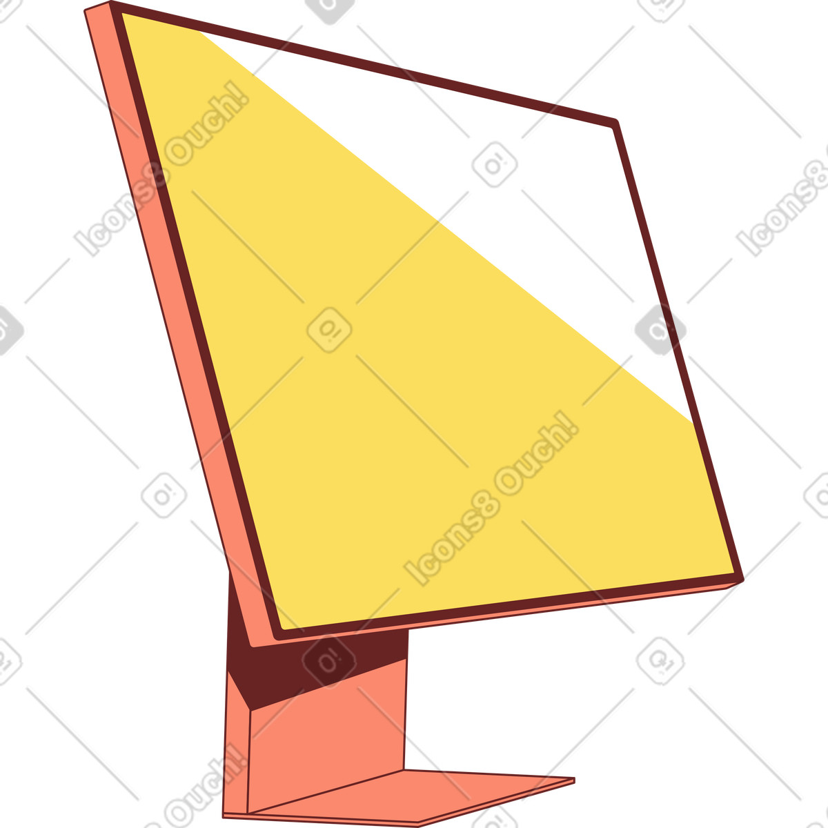 Apple display illustration in Storyline style download in PNG, SVG