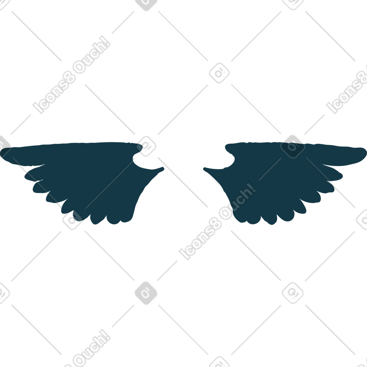 下载 Flamenco 风格的 翅膀 插画，支持 PNG、SVG 格式