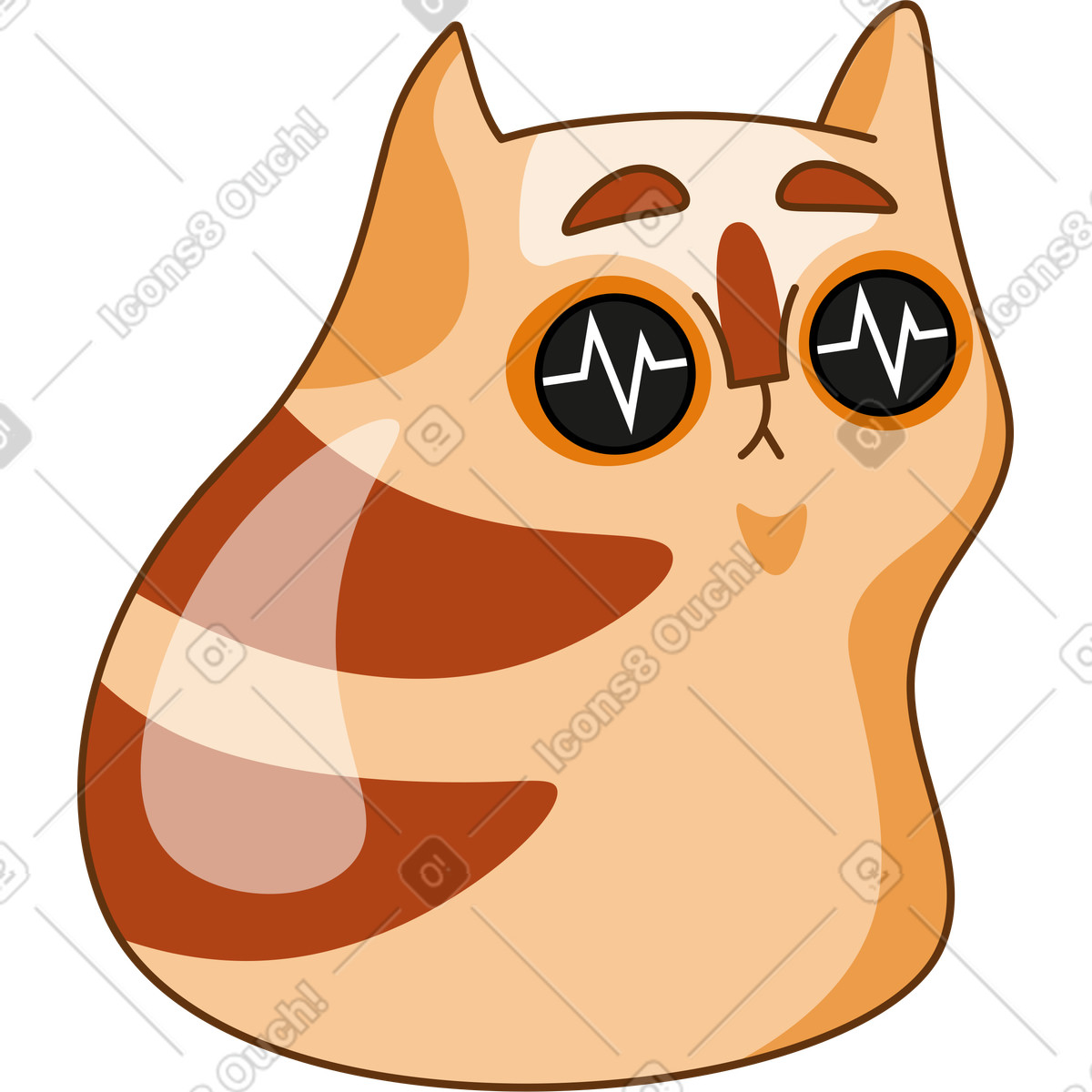 Иллюстрация Кошка в стиле Kitekat — скачать в форматах PNG, SVG