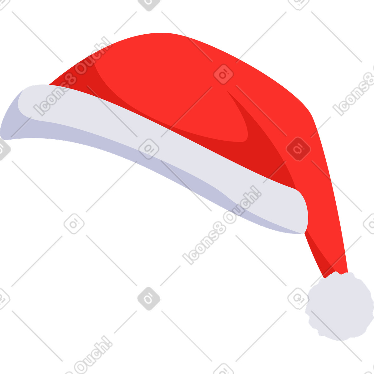 Illustration Chapeau de noël dans le style Lagom à télécharger aux formats PNG, SVG