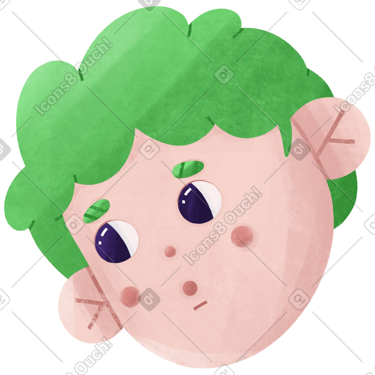 Ilustração de Garoto em no estilo Bonbon para baixar em PNG, SVG