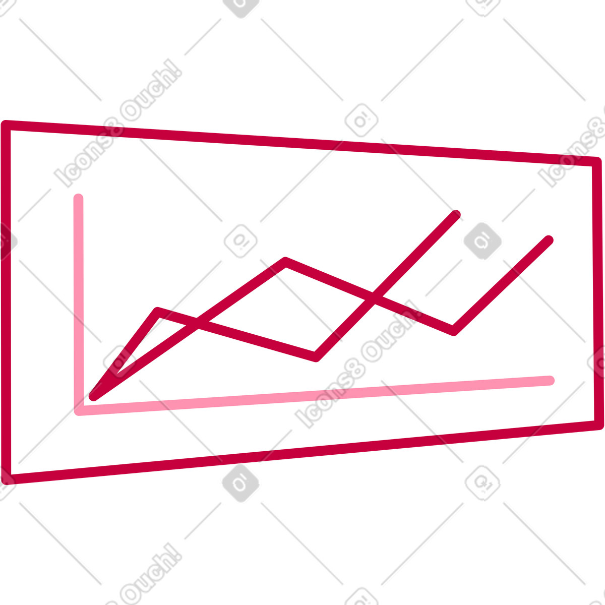 Platte mit graph illustration in PNG, SVG