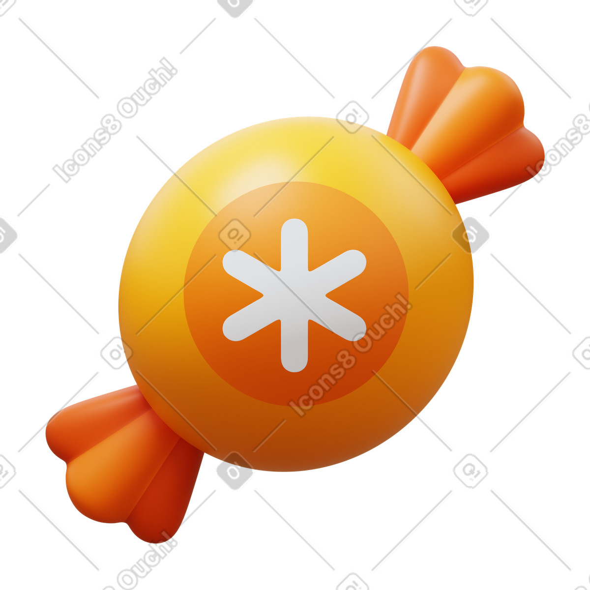 Illustration Christmas candy dans le style 3D Fluency à télécharger aux formats PNG, SVG