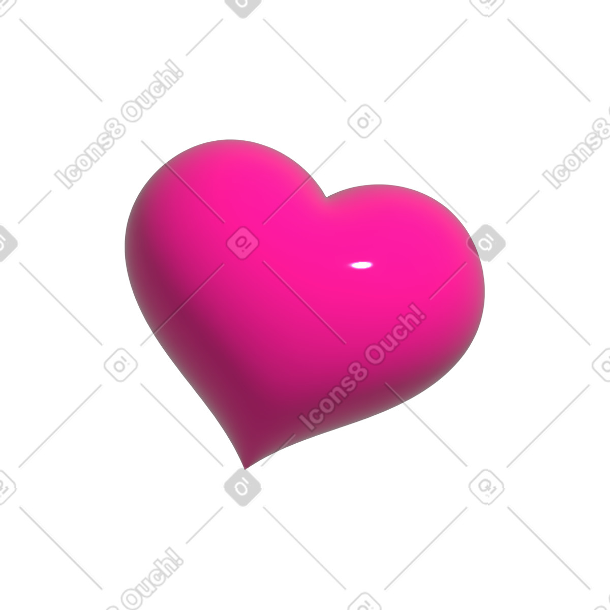 Herz-Illustration im Pop-Stil als Download in PNG, SVG
