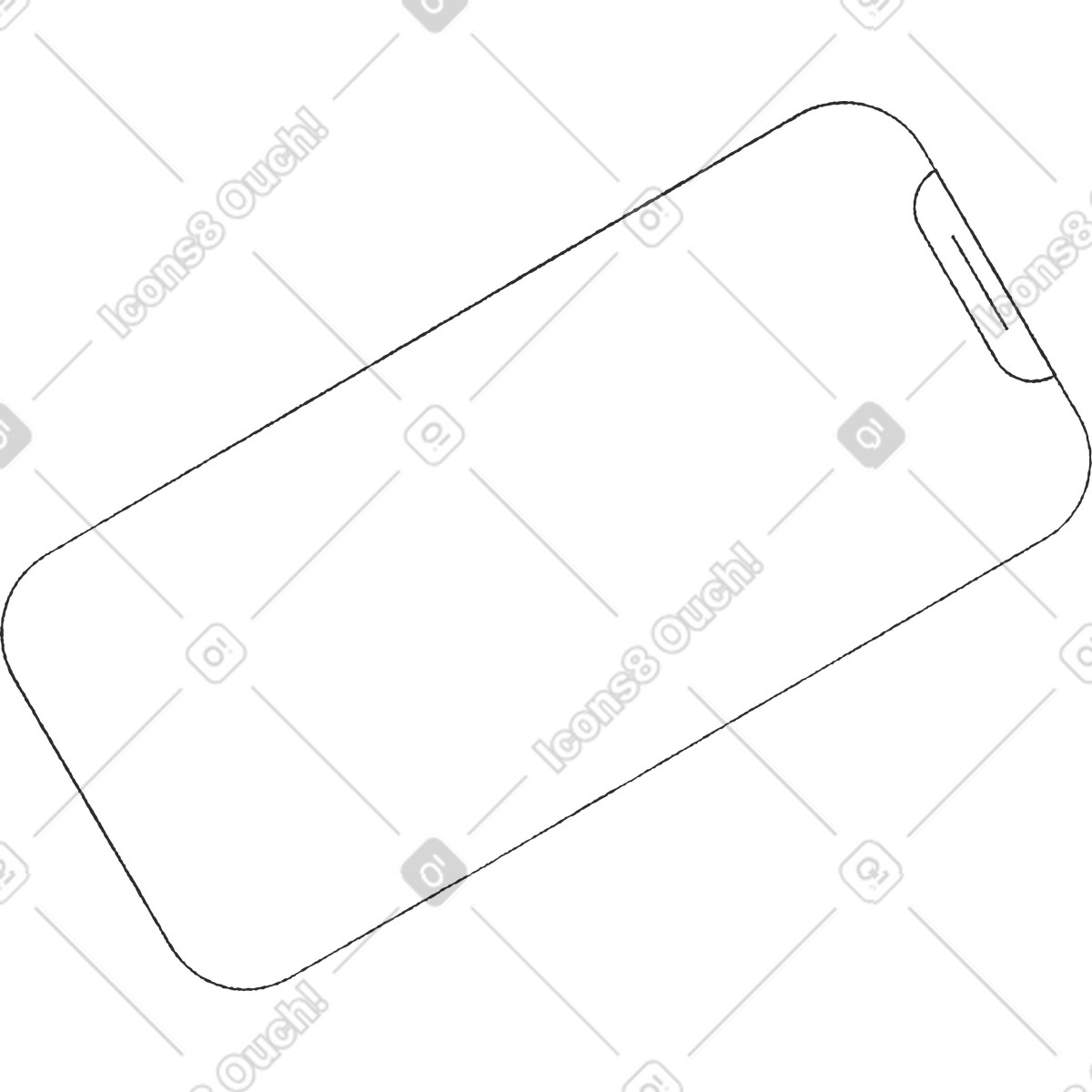 Ilustração de Moldura do telefone em no estilo Pablo para baixar em PNG, SVG