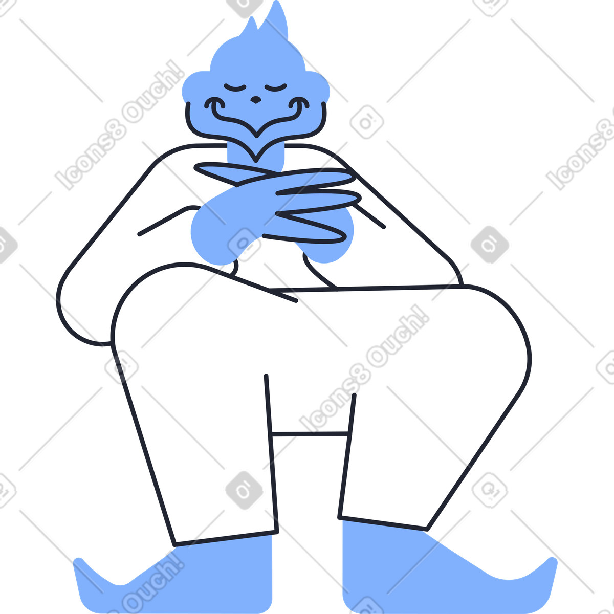 Ilustración Christmas character en estilo Pablita a descargar en PNG y SVG