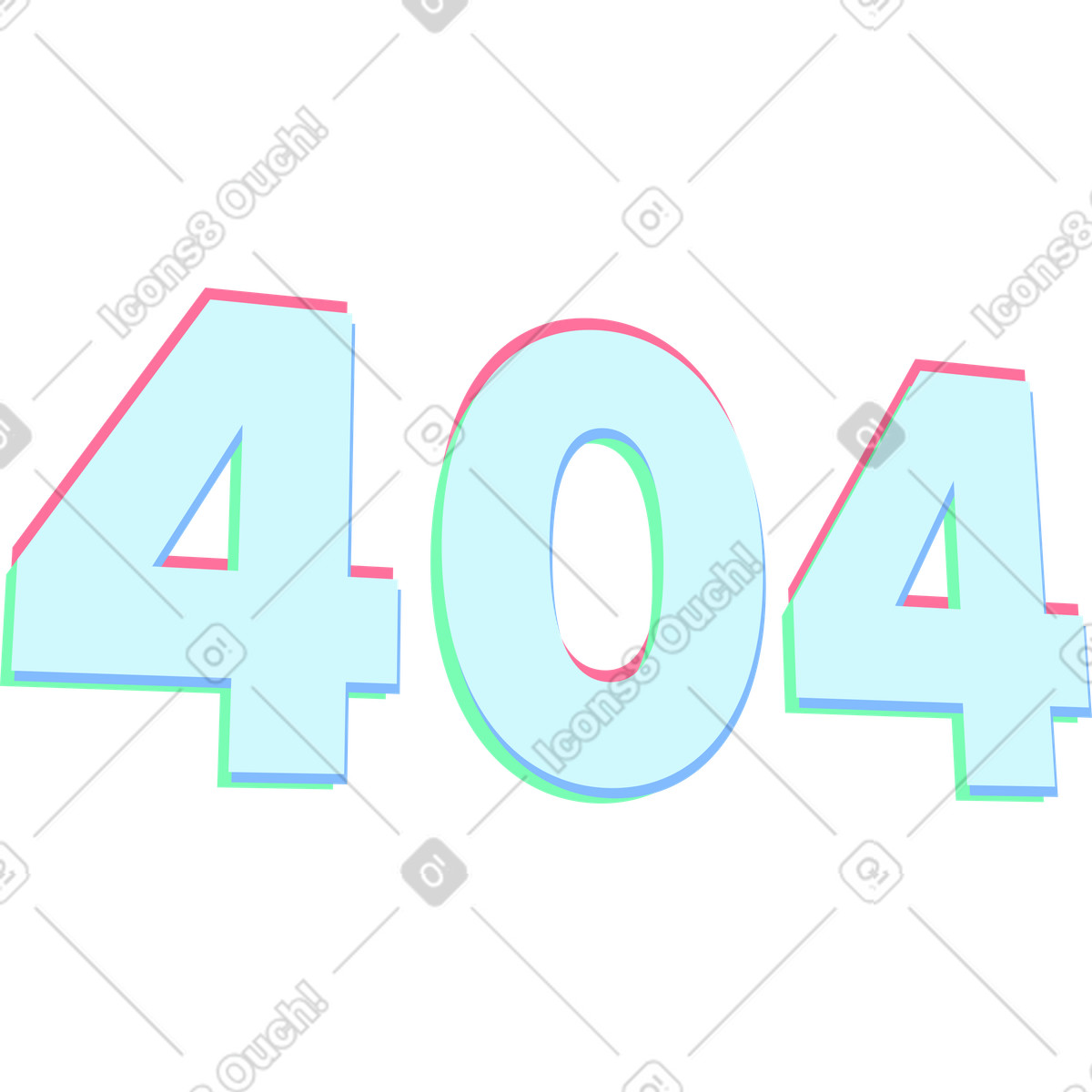 Ilustração de Números em no estilo Neon para baixar em PNG, SVG