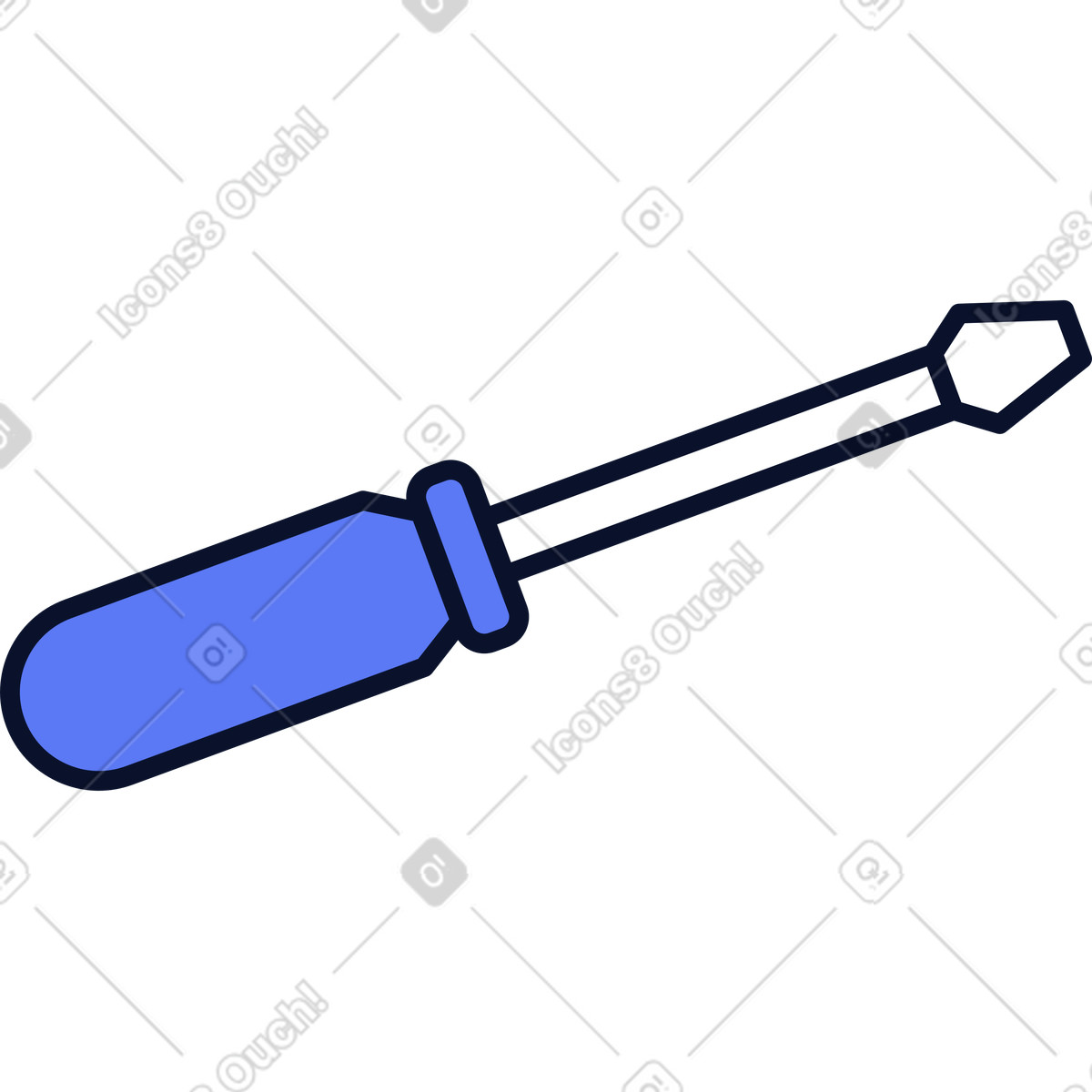 Screwdriver illustration in PNG, SVG
