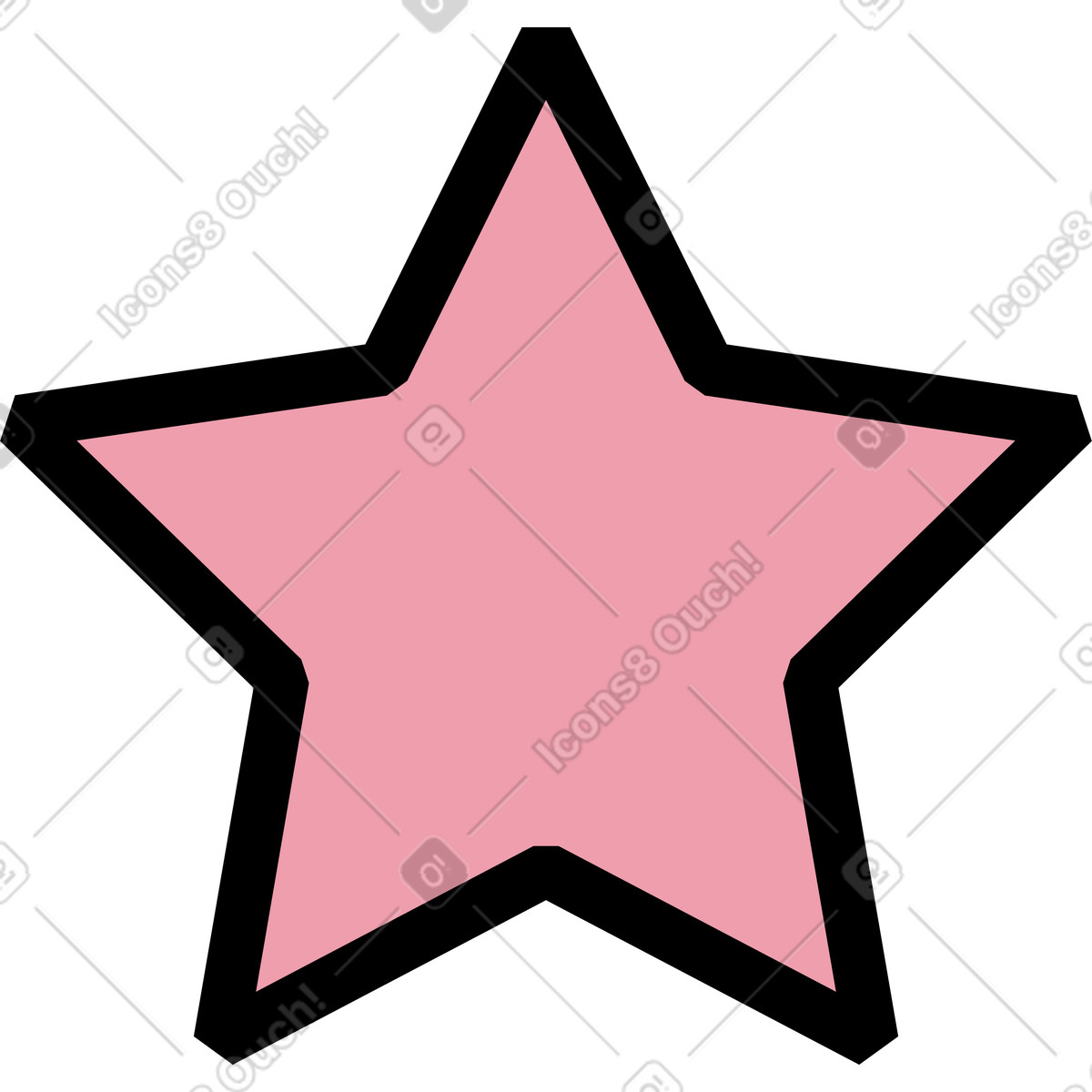 Stern-Illustration im Memphis-Stil als Download in PNG, SVG