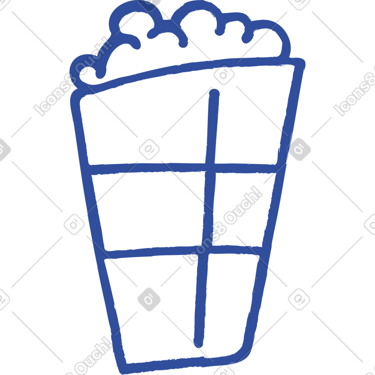 Illustration Popcorn dans le style Lime à télécharger aux formats PNG, SVG