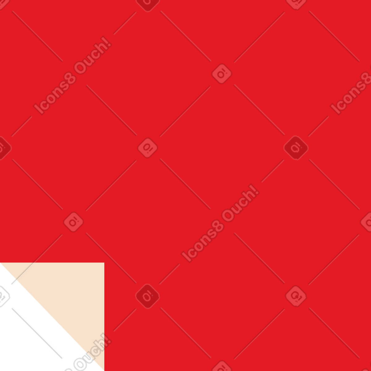 Folks スタイルの 赤い紙 のイラストをPNG、SVG形式でダウンロード
