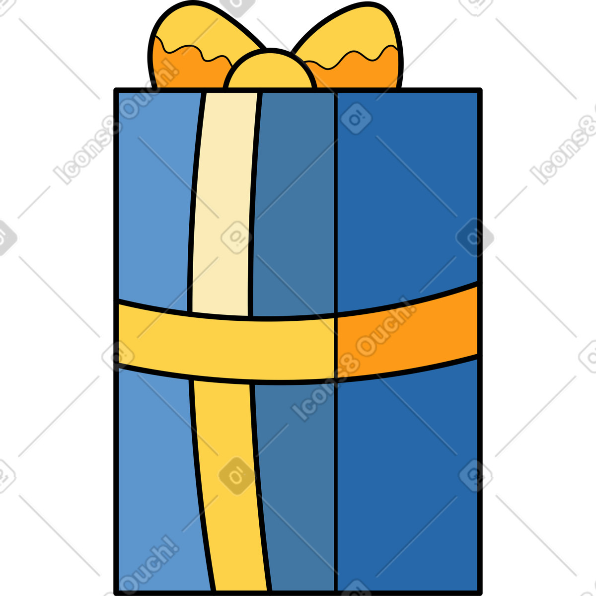 Presente illustrazione in stile Surr scarica in PNG, SVG