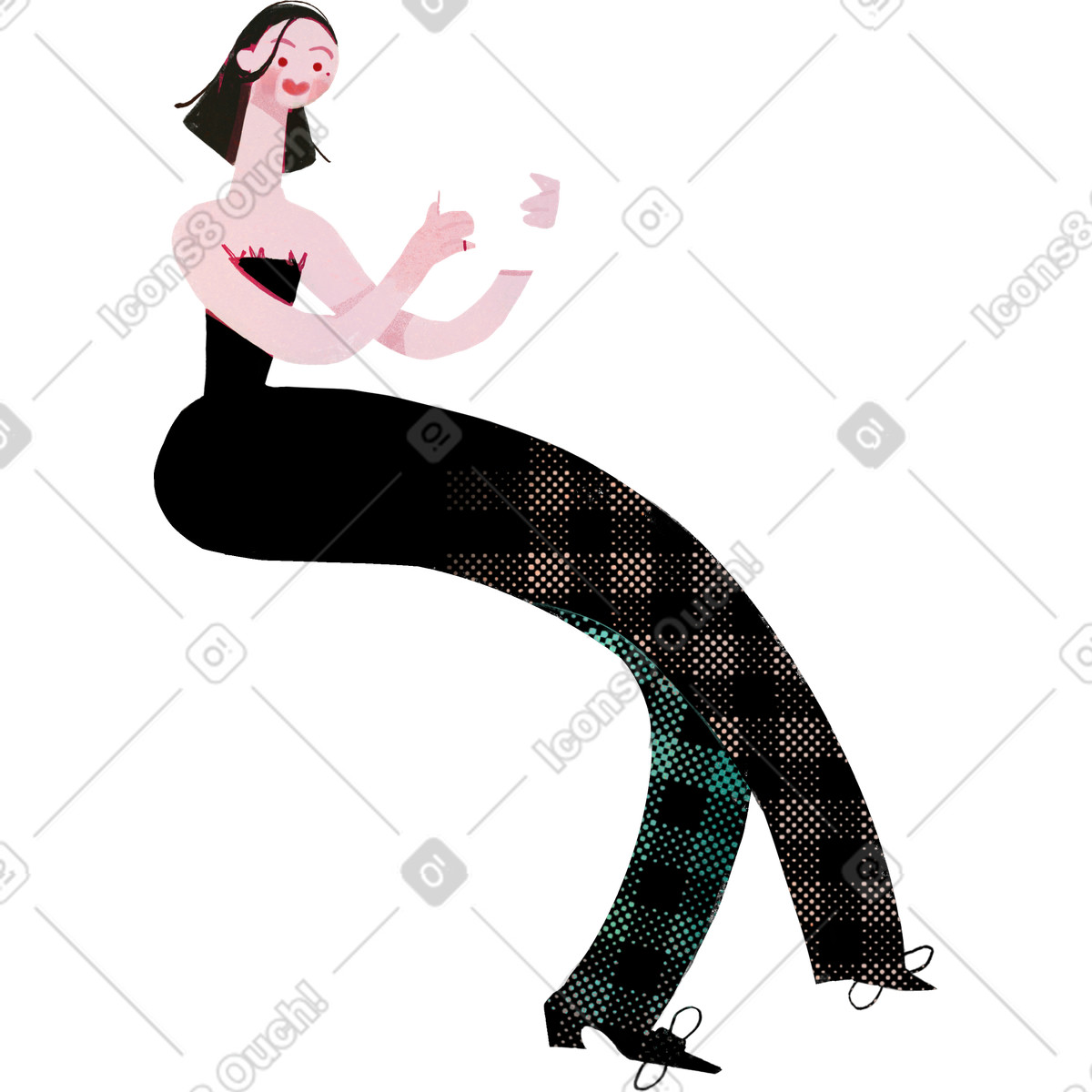 Fabulous スタイルの 夫人 のイラストをPNG、SVG形式でダウンロード