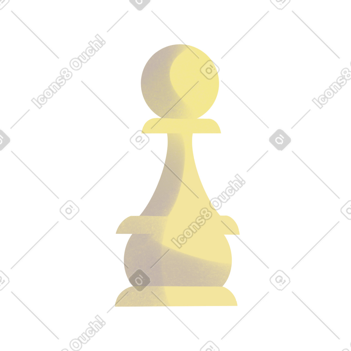 下载 Shine 风格的 White pawn chess 插画，支持 PNG、SVG 格式