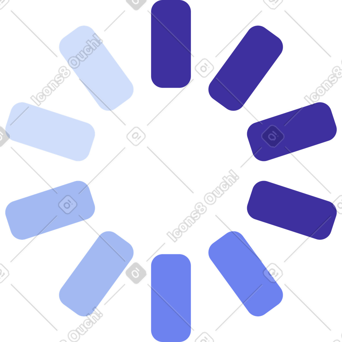 Loading sign illustration in Levels style download in PNG, SVG
