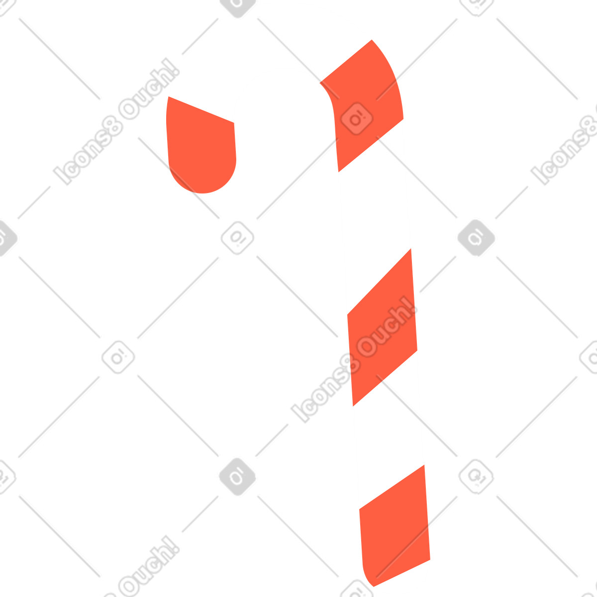 下载 Dizzy 风格的 糖果手杖 插画，支持 PNG、SVG 格式