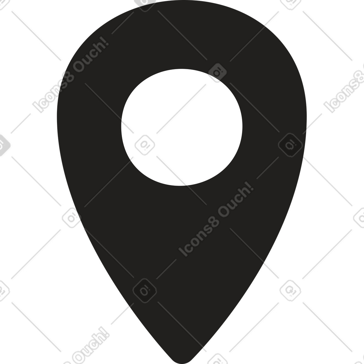 Standortsymbol-Illustration im Little-Stil als Download in PNG, SVG