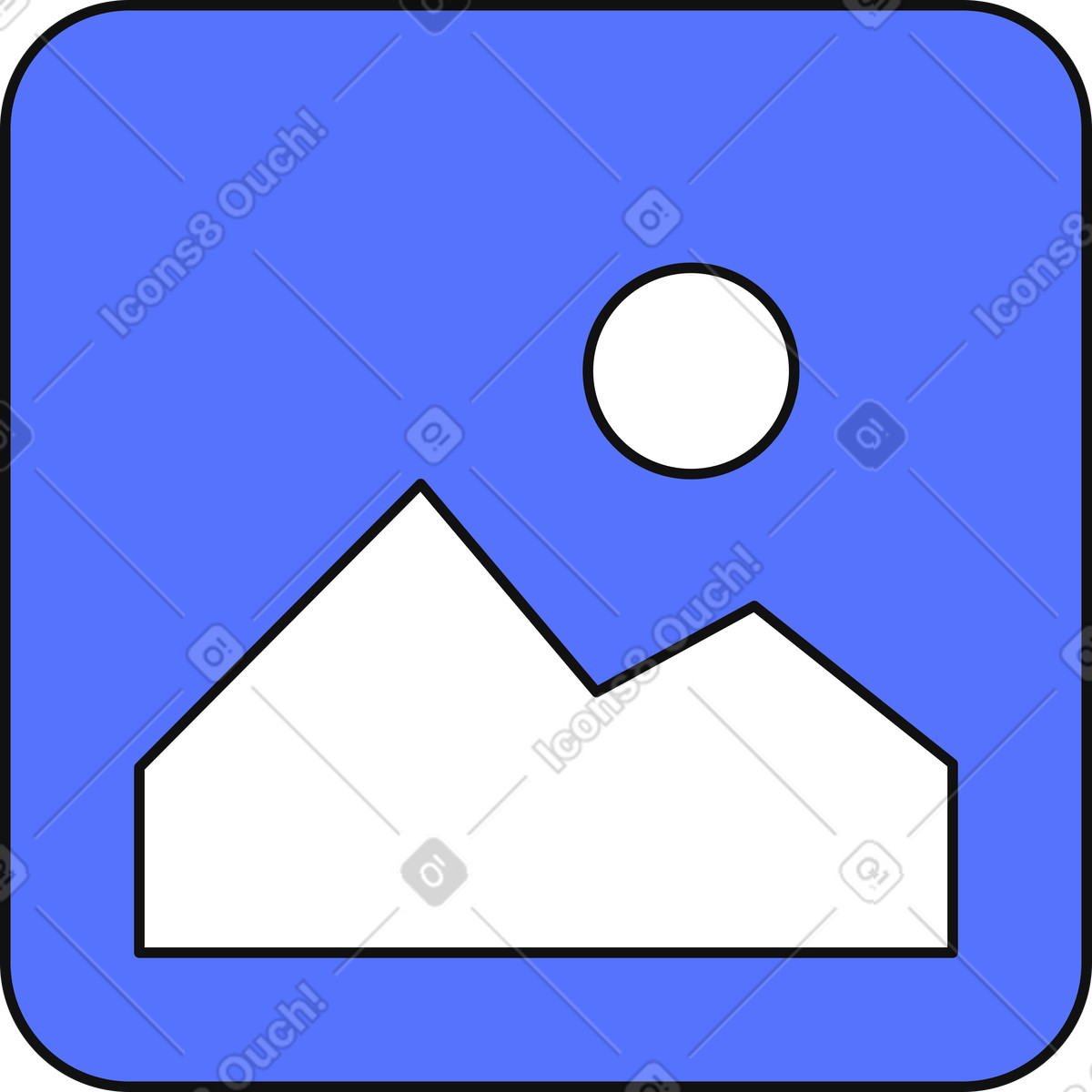 下载 Main 风格的 Photo gallery placeholder for default image or missing picture 插画，支持 PNG、SVG 格式